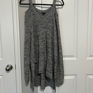 Cold shoulder sweater